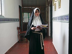 Nun gets dominated in a deep gender scene with a rough partner