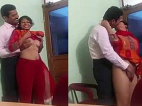 Desi Indian girl's office sex with her partner