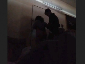 Bhabhi and her nephew have a quick and satisfying sexual encounter in the storeroom