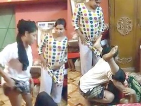Desi babes show off their sexy bodies and engage in naughty activities