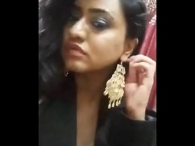 Watch a stunning shemale model from India in action