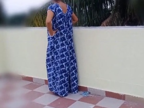 Official video of a married desi woman's intimate night in a nighty