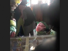Intimate Moment in the Store aisles
