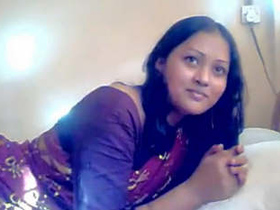 Married couple's intimate solo play session