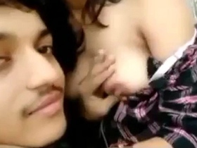 Passionate kissing leads to boob-sucking and making out